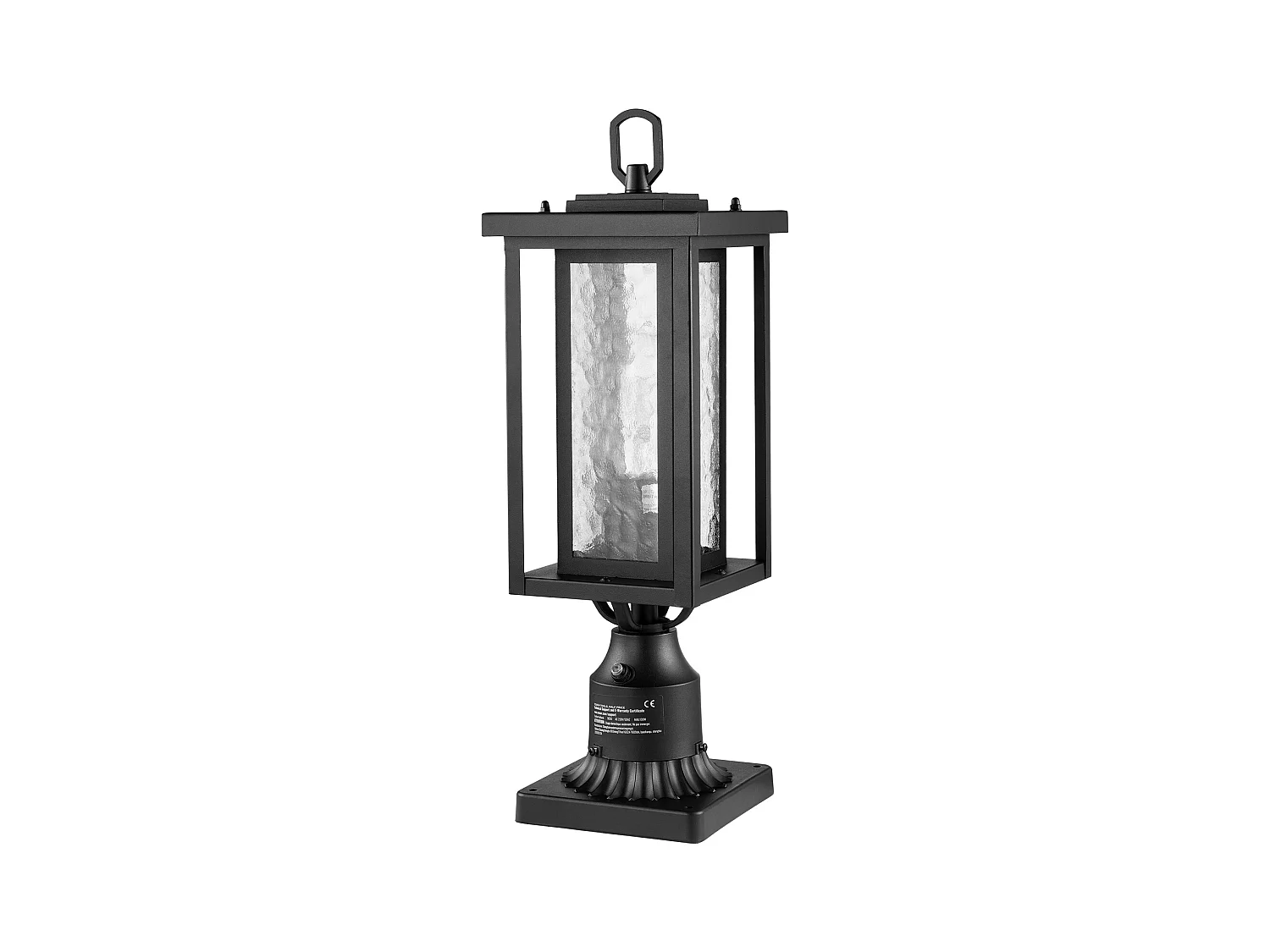 Lampadaires d'Extérieur SucceBuy, Lot de 2,  Dusk to Dawn de 45cm pour Montage sur Pilier