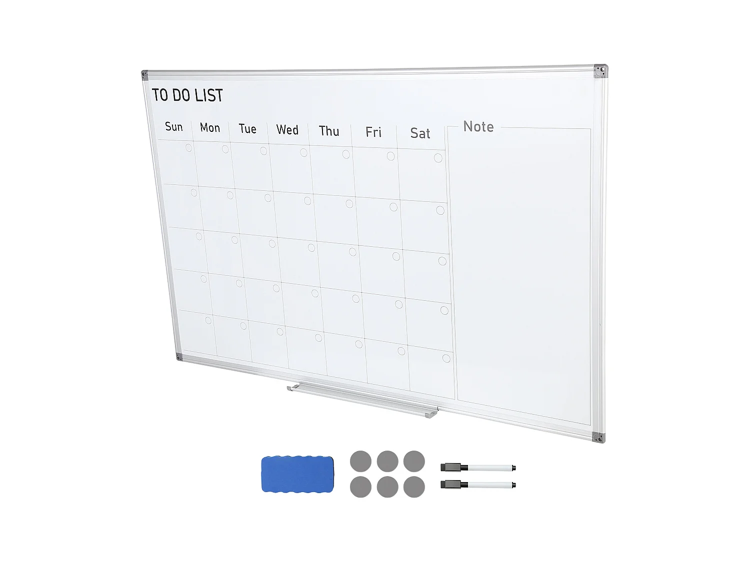 Magnetischer Weißbrett SucceBuy, Trockenentfernbar, 91 x 61 cm, Wandmontage für Bürogebrauch