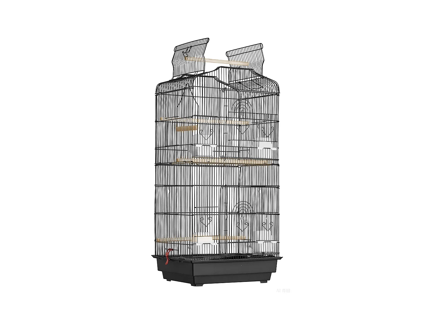 Cage à Oiseaux, SucceBuy Cage de Vol pour Oiseaux de 99 cm Suspendue pour Perroquets et Perruches