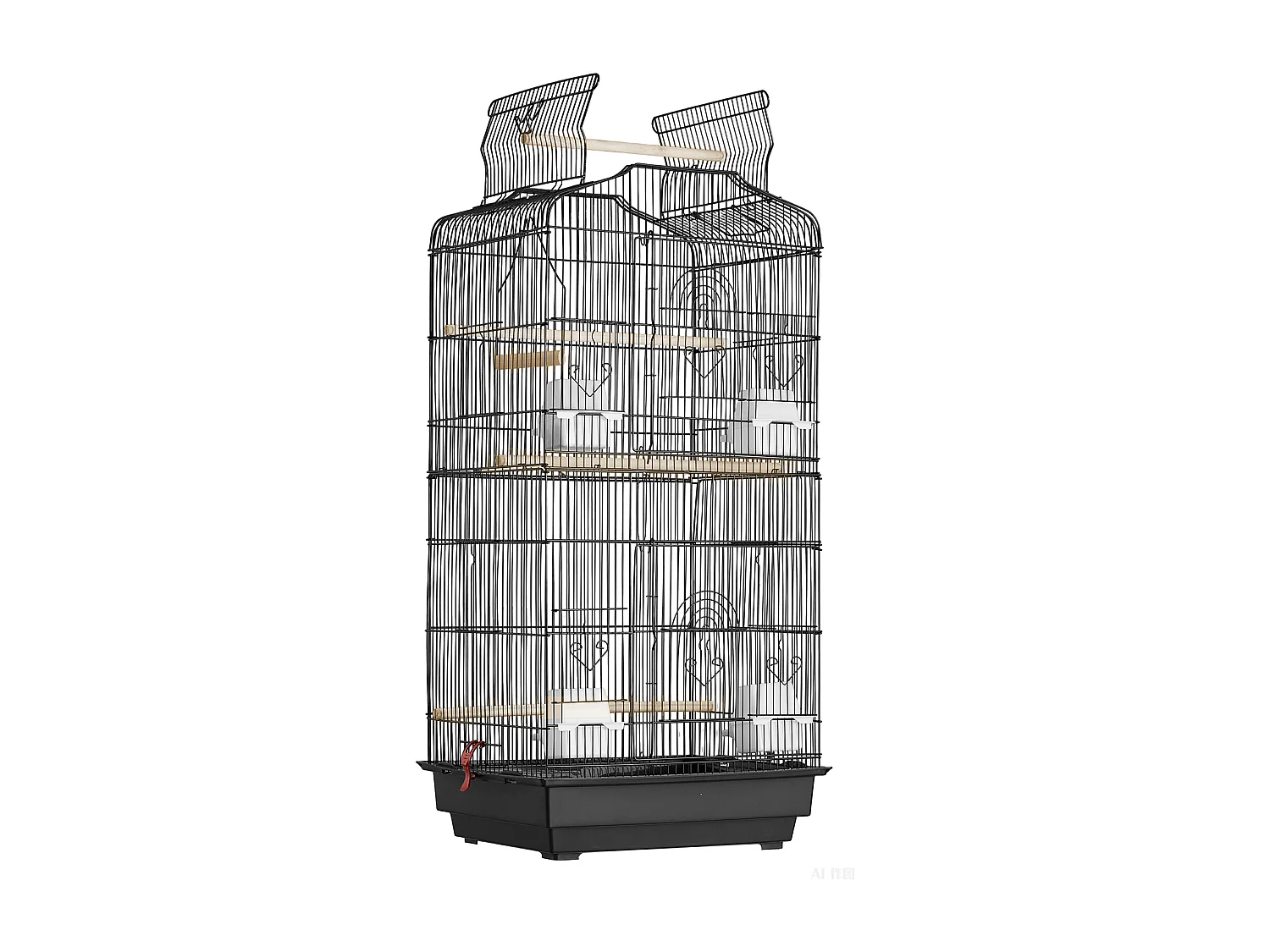 Cage à Oiseaux, SucceBuy Cage de Vol pour Oiseaux de 99 cm Suspendue pour Perroquets et Perruches