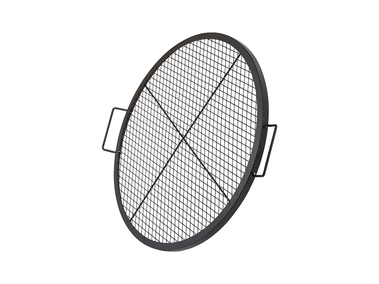 Grille de Cuisson SucceBuy pour Foyer Grille de Cuisson Ronde X-Marks de 76.2CM - Acier Robuste