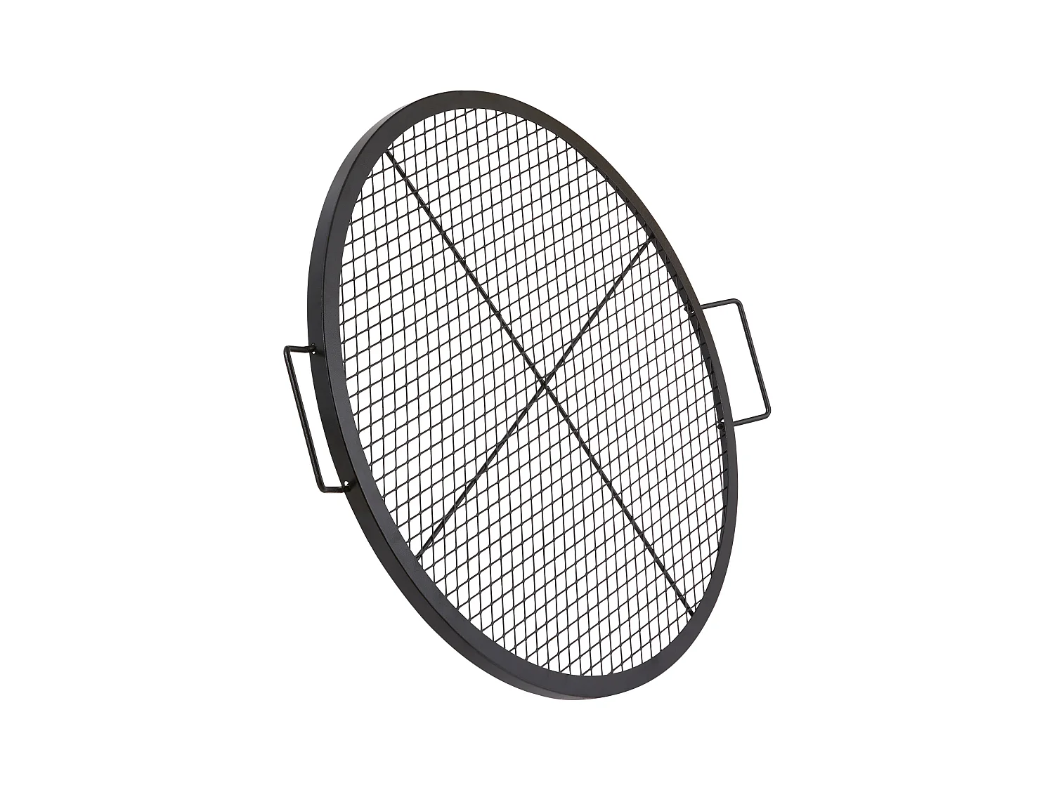 Grille de Cuisson SucceBuy pour Foyer Grille de Cuisson Ronde X-Marks de 76.2CM - Acier Robuste
