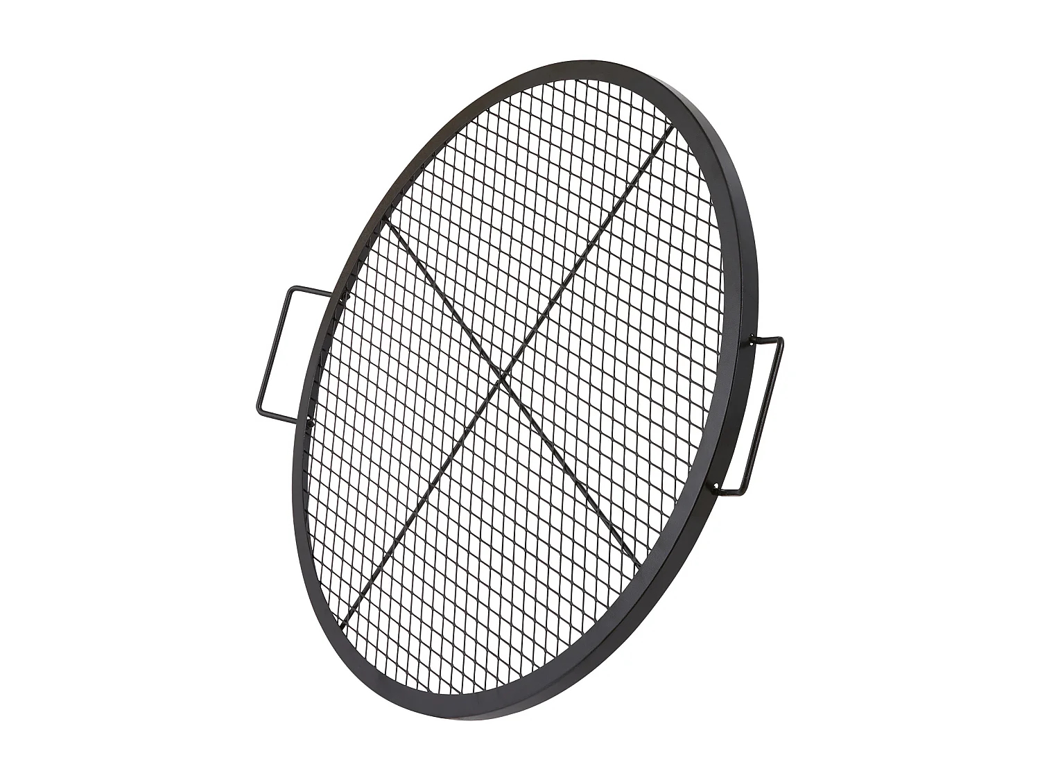 Grille de Cuisson SucceBuy pour Foyer Grille de Cuisson Ronde X-Marks de 76.2CM - Acier Robuste