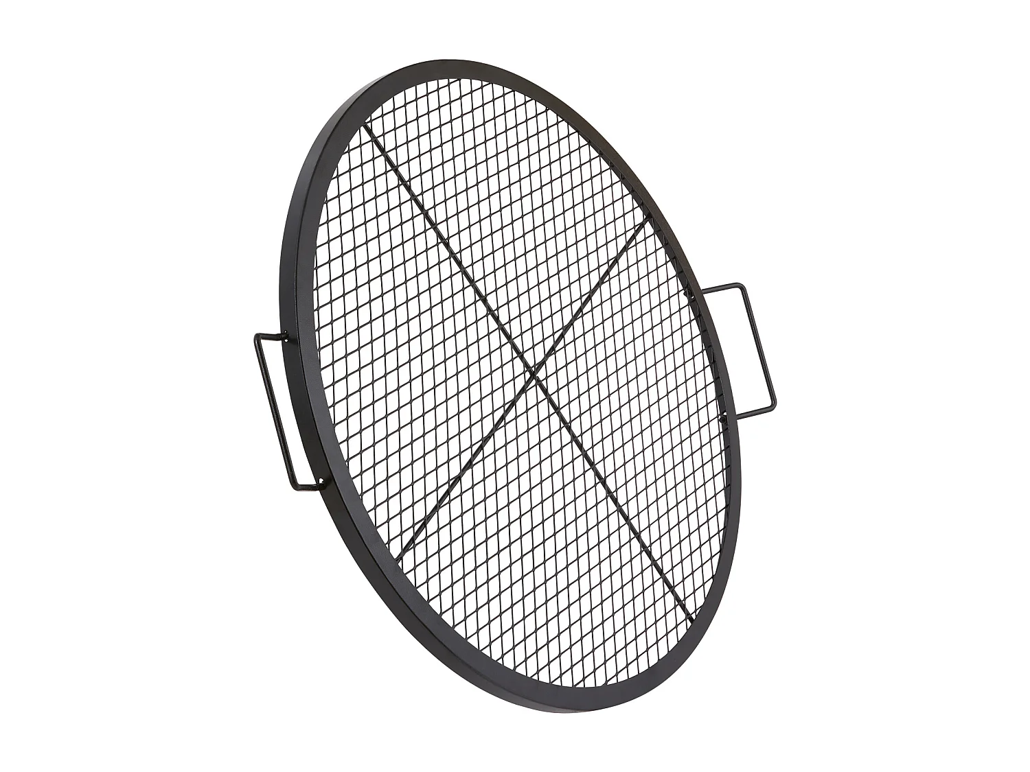Grille de Cuisson SucceBuy pour Foyer Grille de Cuisson Ronde X-Marks de 76.2CM - Acier Robuste