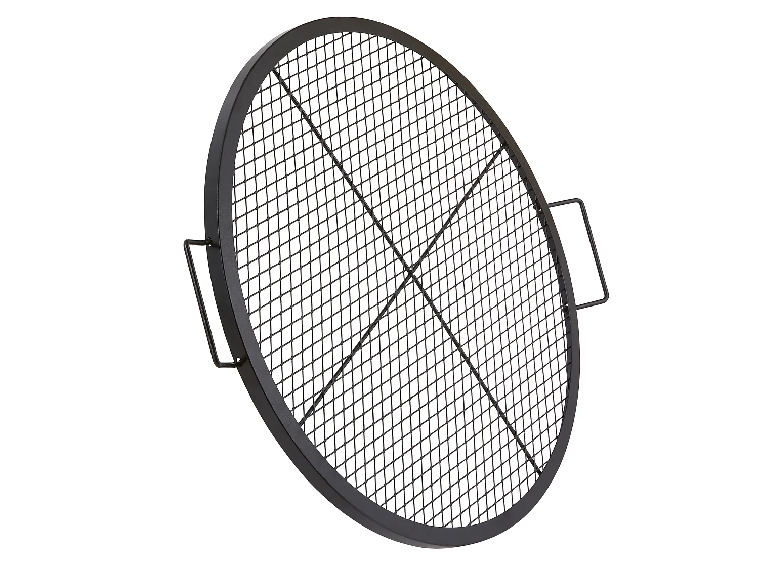 Grille de Cuisson SucceBuy pour Foyer Grille de Cuisson Ronde X-Marks de 76.2CM - Acier Robuste