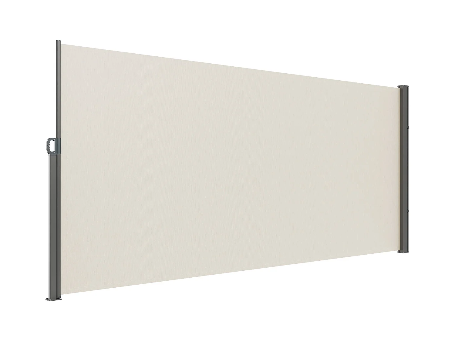 Retractiele Latérale Auvont SucceBuy 160 x 300 cm, Privéscherm voor Terras en Hekseparator, Beige