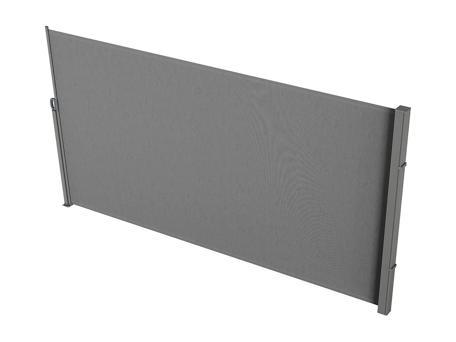 Tendone Laterale Rietraibile SucceBuy 180 x 350 cm, Schermo Privato per Terrazza e Separatore di Recinzione, Grigio