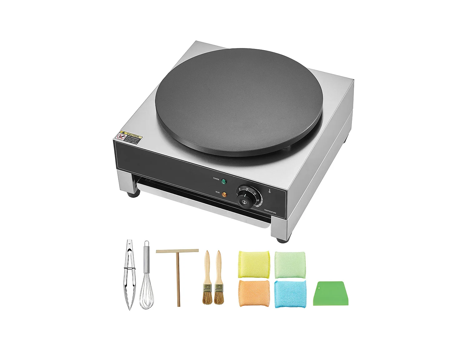 Gaufrier SucceBuy Crêpière Électrique 40.6cm 1700 W Antiadhésive Commerciale