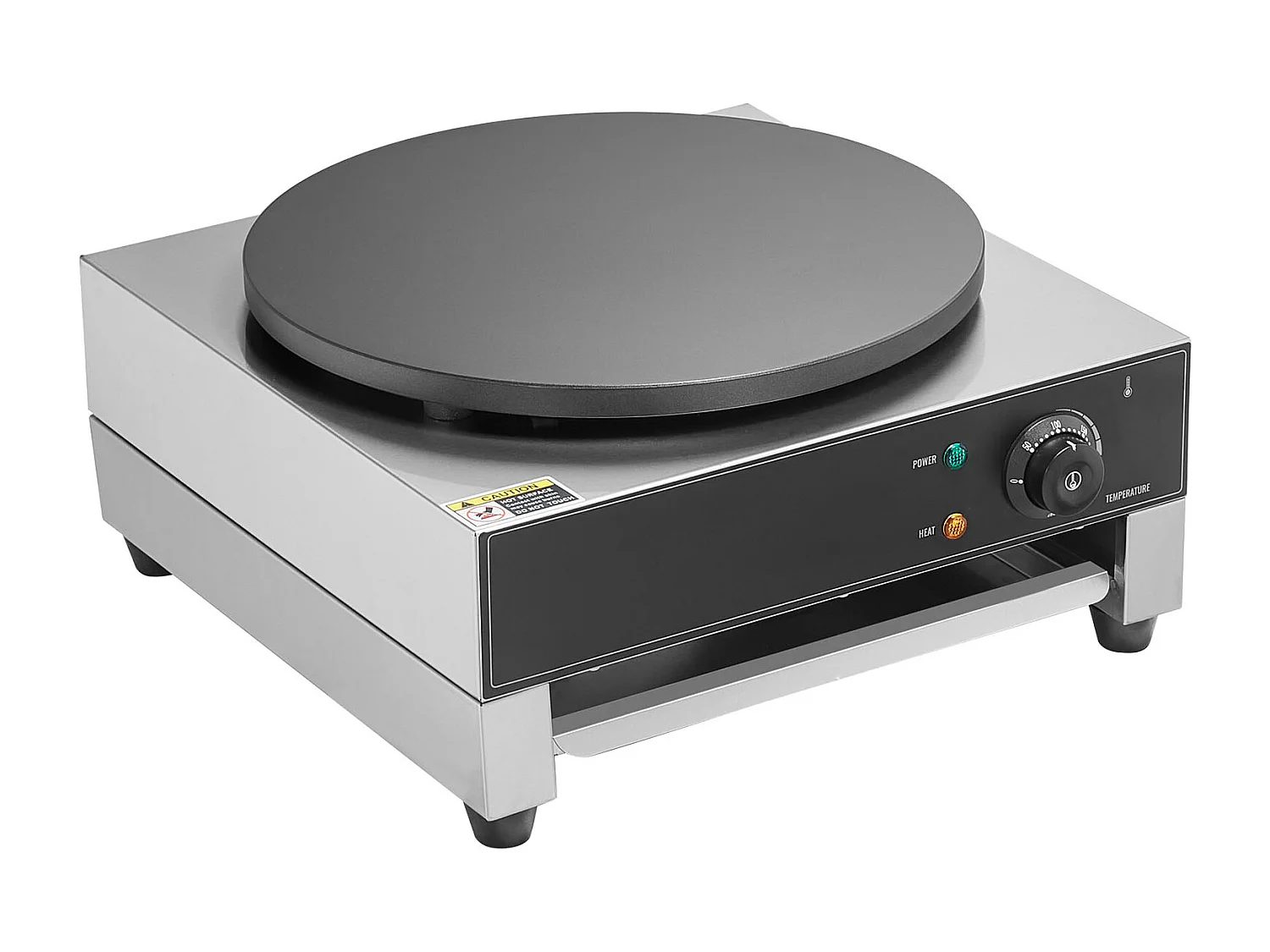 Waffelmaschine SucceBuy Elektrischer Crêpe-Maker, 40,6 cm, 1700 W, Antihaftbeschichtet, Kommerzielles Waffeleisen