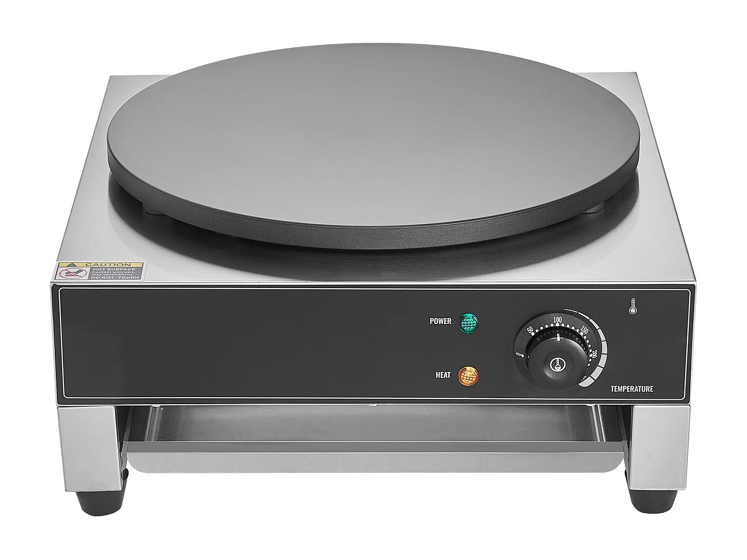 Waffelmaschine SucceBuy Elektrischer Crêpe-Maker, 40,6 cm, 1700 W, Antihaftbeschichtet, Kommerzielles Waffeleisen