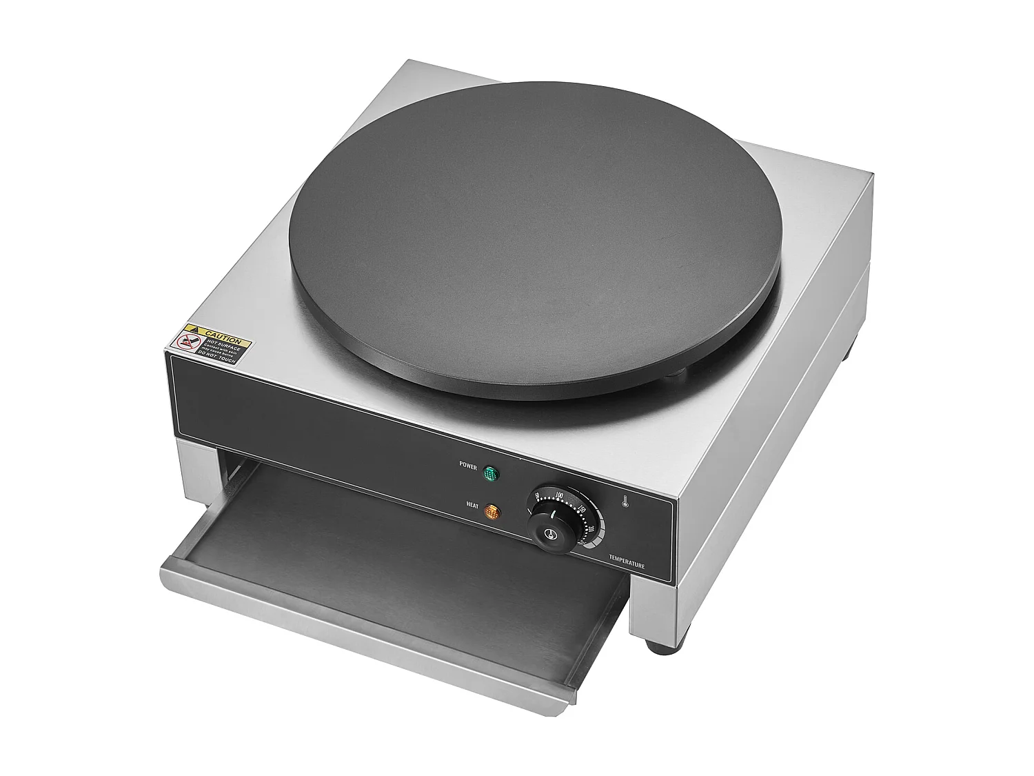 Waffelmaschine SucceBuy Elektrischer Crêpe-Maker, 40,6 cm, 1700 W, Antihaftbeschichtet, Kommerzielles Waffeleisen