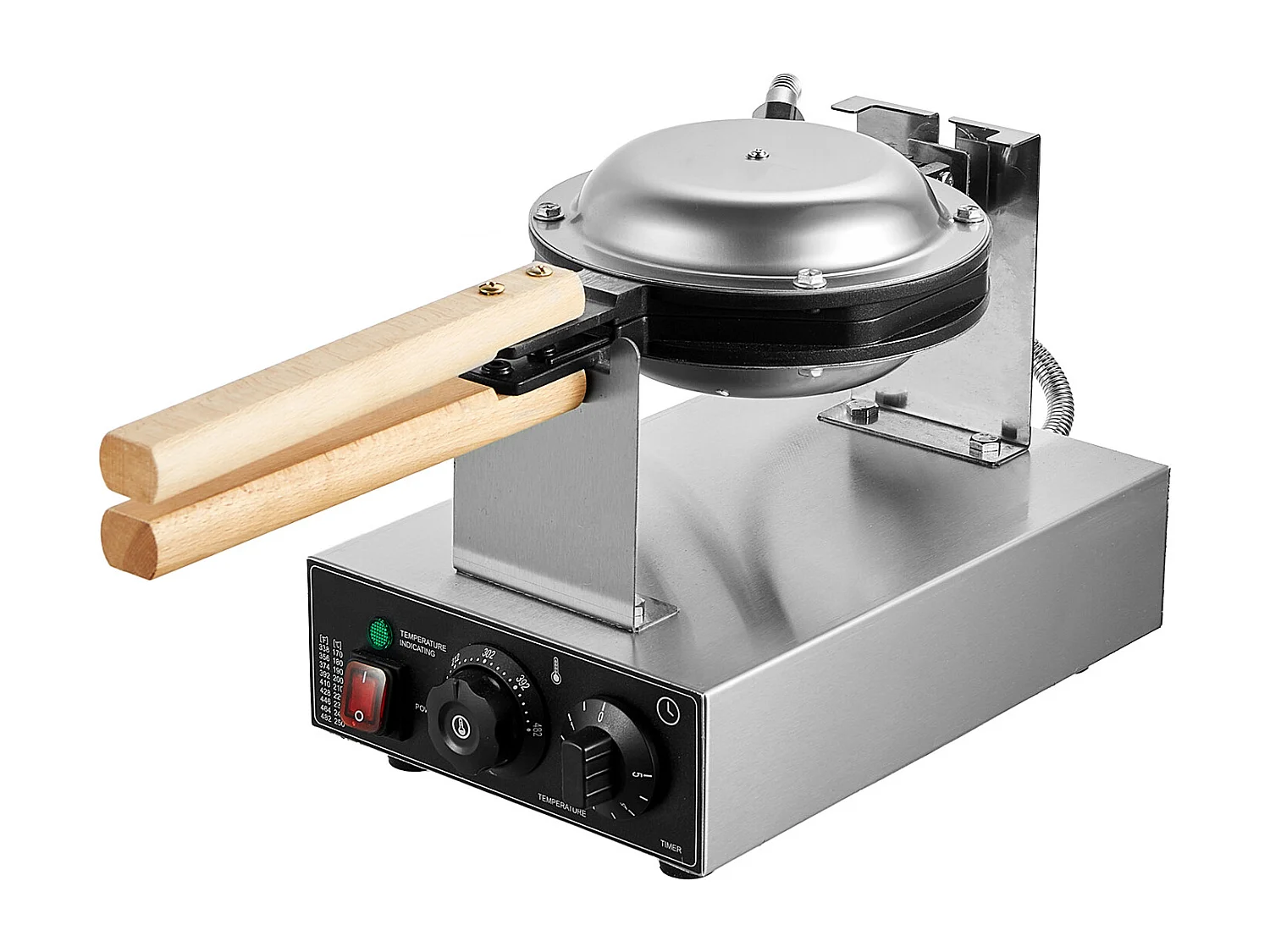 Gaufrier SucceBuy Gaufrier à Bulles Commercial 1400 W Antiadhésif pour Crêpes aux Œufs