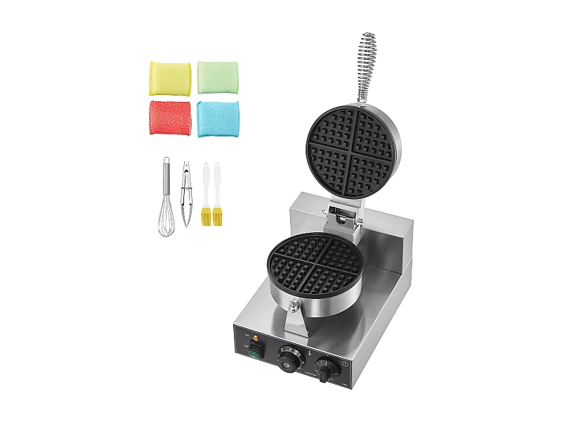 Gaufrier SucceBuy Gaufrier Commercial Rond Antiadhésif 1230 W