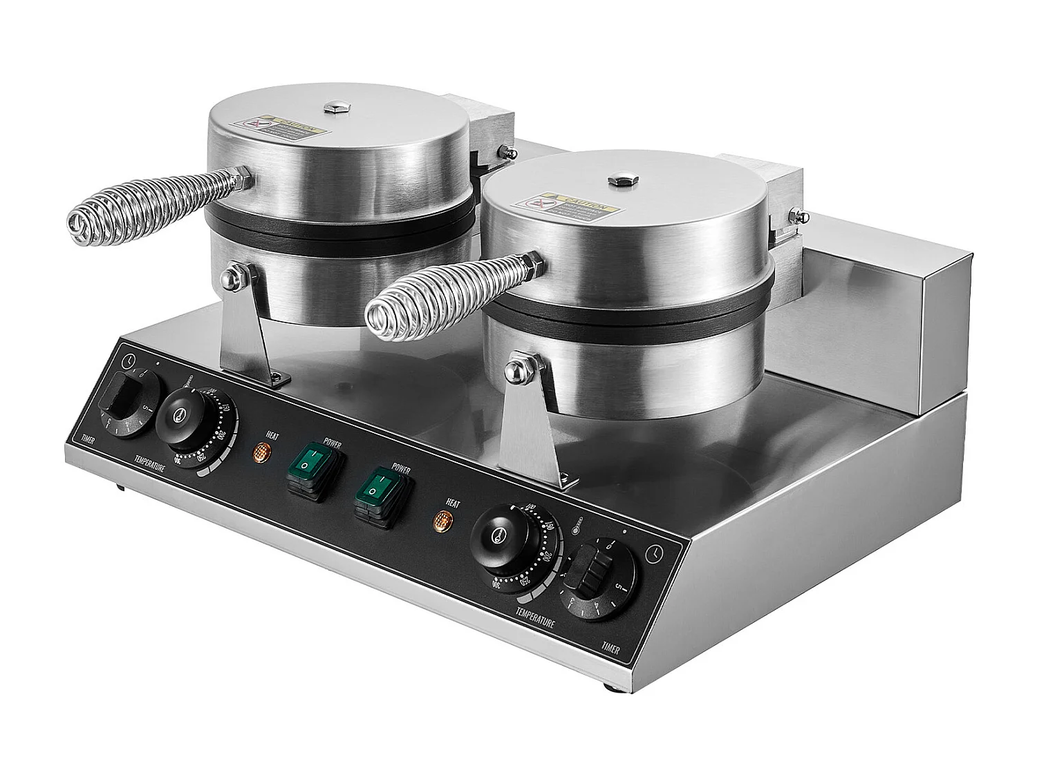 Gaufrier SucceBuy Gaufrier Commercial à Double Tête Ronde 2460 W Antiadhésif