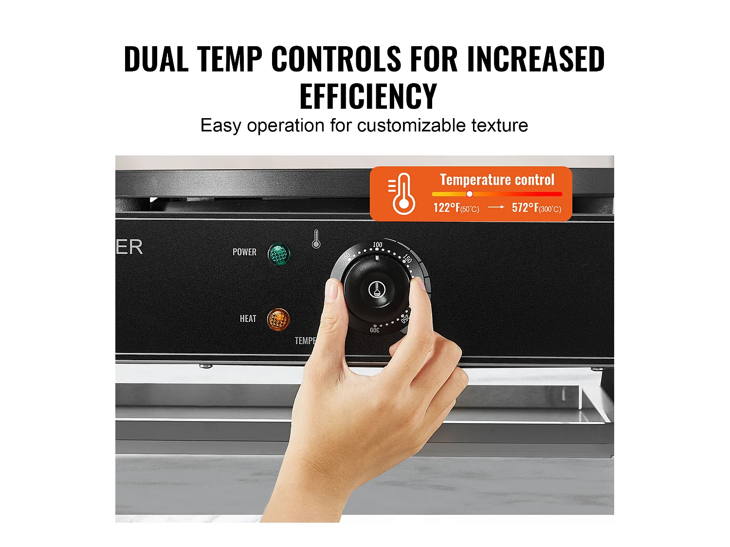 Gaufrier SucceBuy Crêpière Électrique 40.6cm 3400 W à Double Tête Commerciale