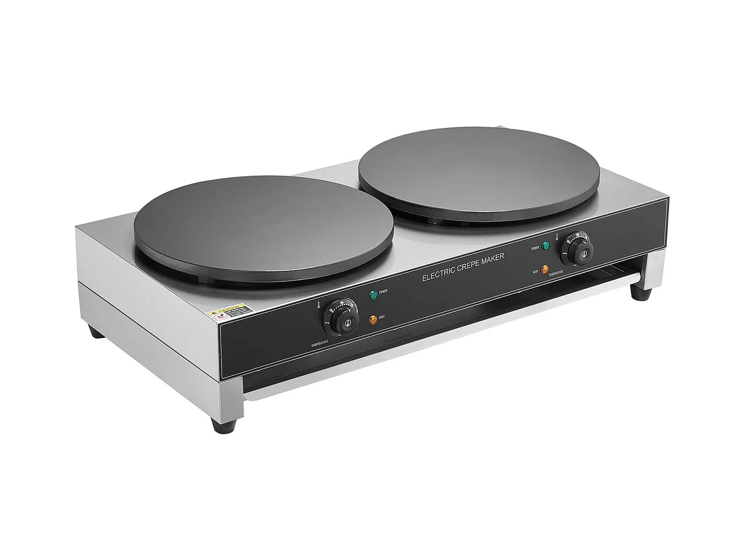 Gaufrier SucceBuy Crêpière Électrique 40.6cm 3400 W à Double Tête Commerciale
