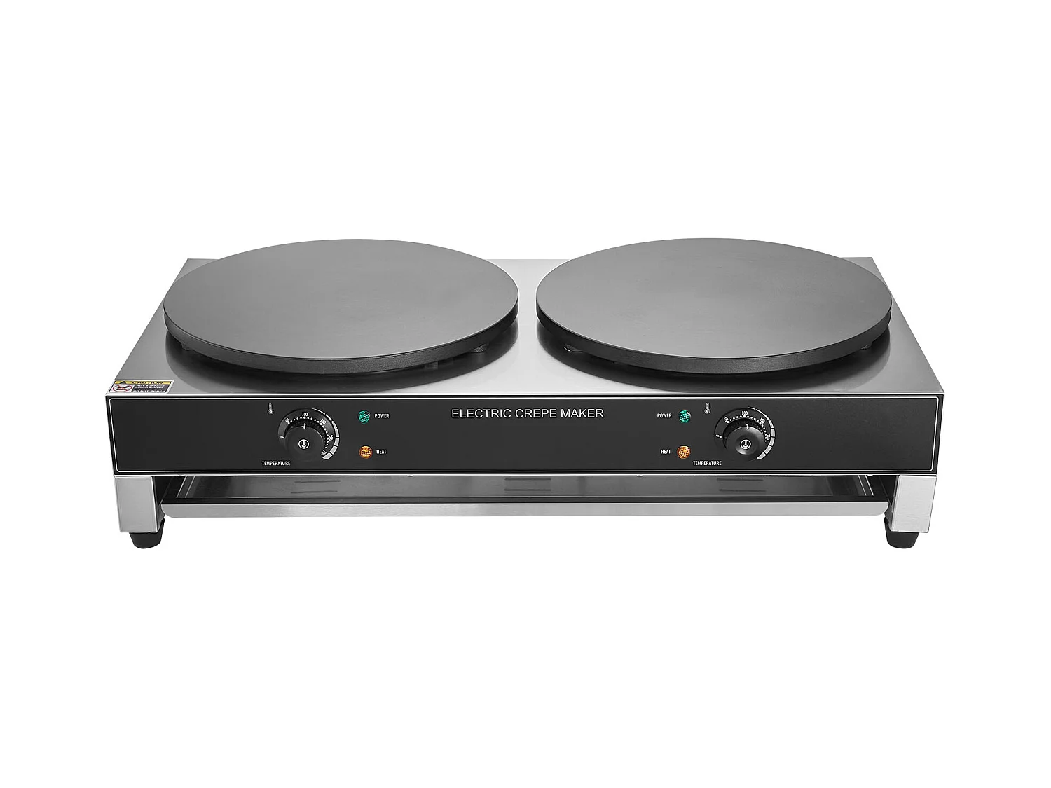 Gaufrier SucceBuy Crêpière Électrique 40.6cm 3400 W à Double Tête Commerciale