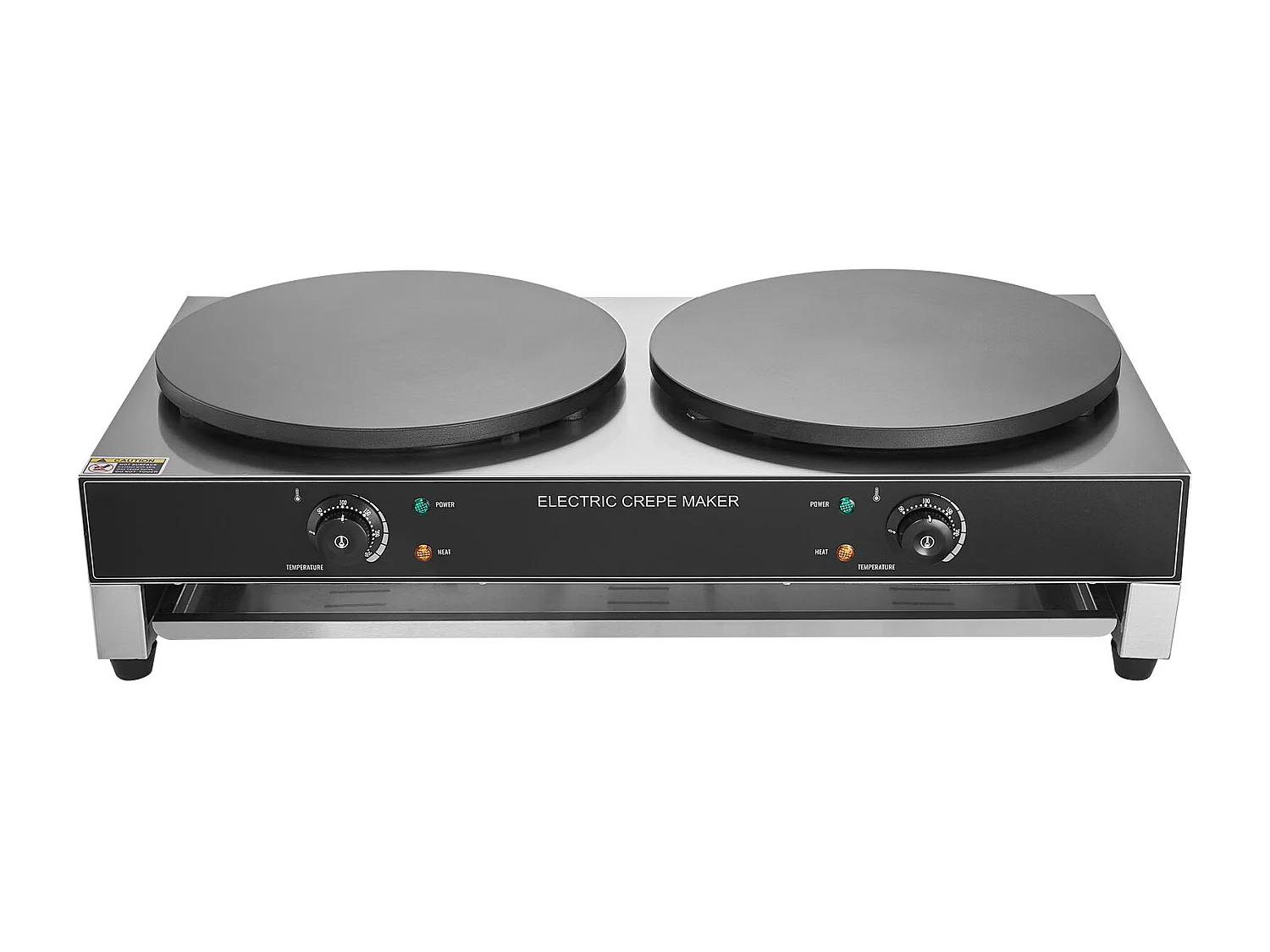 Gaufrier SucceBuy Crêpière Électrique 40.6cm 3400 W à Double Tête Commerciale