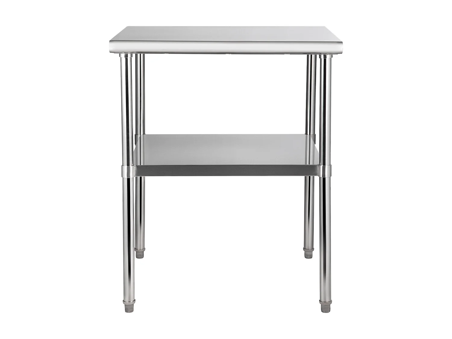 Table de Travail Cuisine SucceBuy, 76 x 76 x 91 cm, Table de Restauration en Acier Inoxydable, Table de Préparation Commerciale