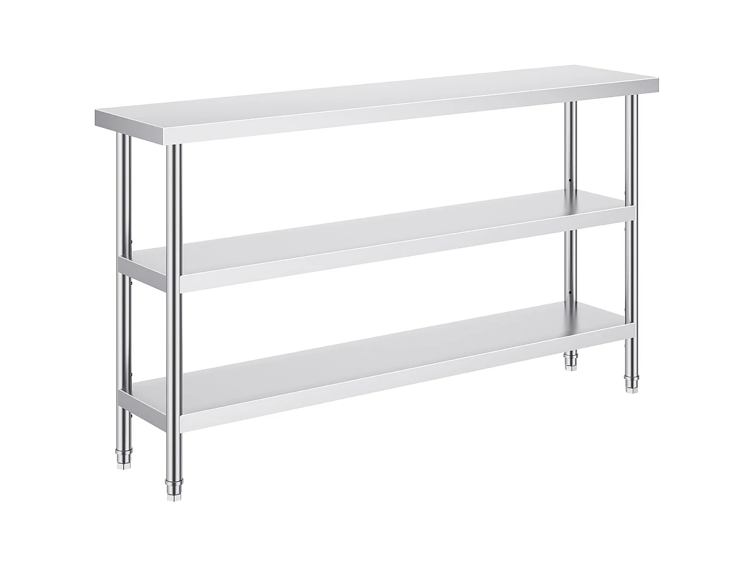 Roestvrijstalen Werktafel SucceBuy, 356 x 1524 x 864 mm, Commerciële Voorbereidingstafel voor Grootkeukens