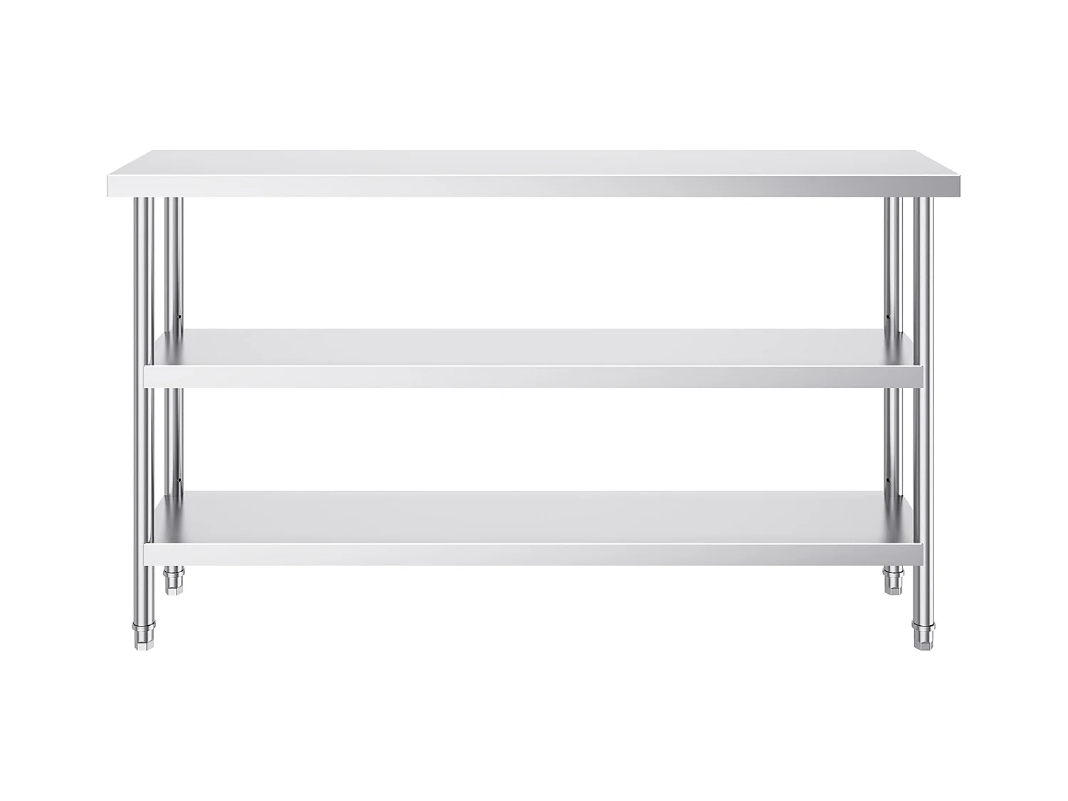 Roestvrijstalen Werktafel SucceBuy, 356 x 1524 x 864 mm, Commerciële Voorbereidingstafel voor Grootkeukens