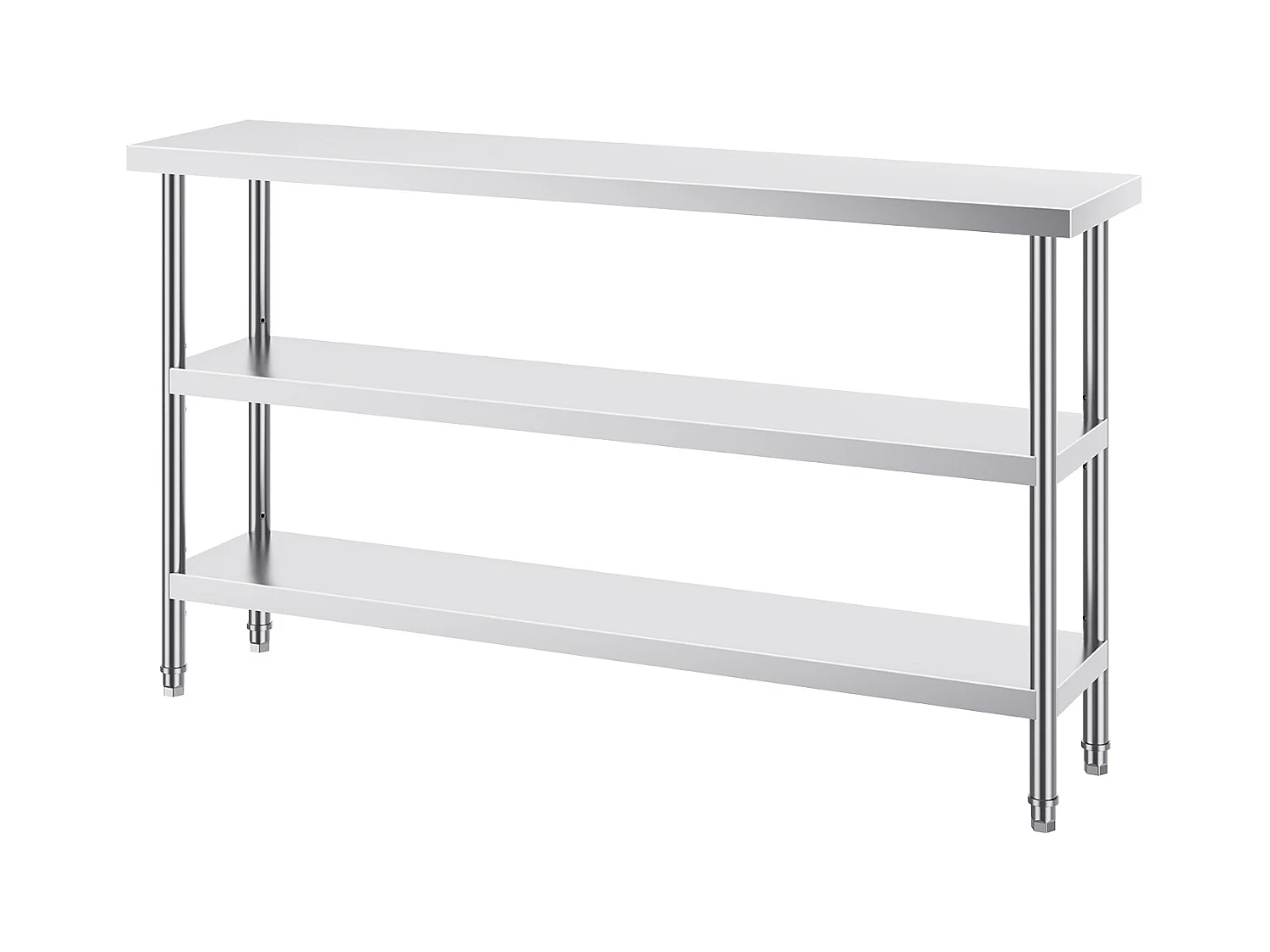 Roestvrijstalen Werktafel SucceBuy, 356 x 1524 x 864 mm, Commerciële Voorbereidingstafel voor Grootkeukens