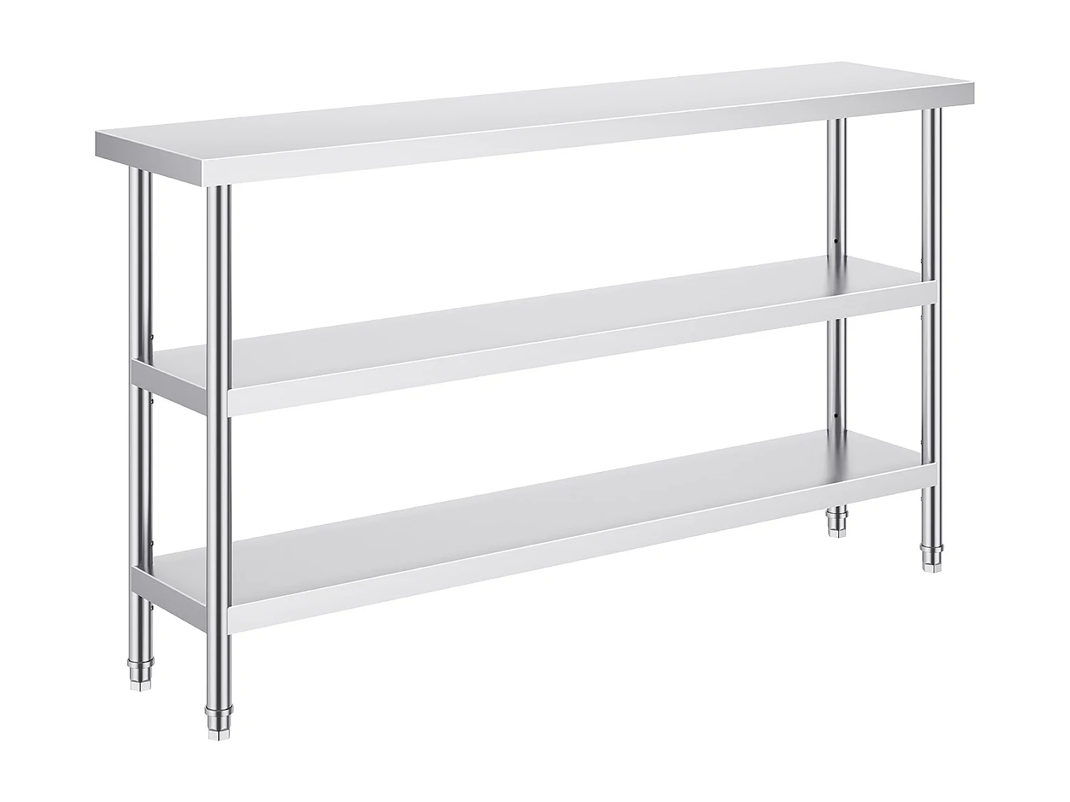 Roestvrijstalen Werktafel SucceBuy, 356 x 1524 x 864 mm, Commerciële Voorbereidingstafel voor Grootkeukens
