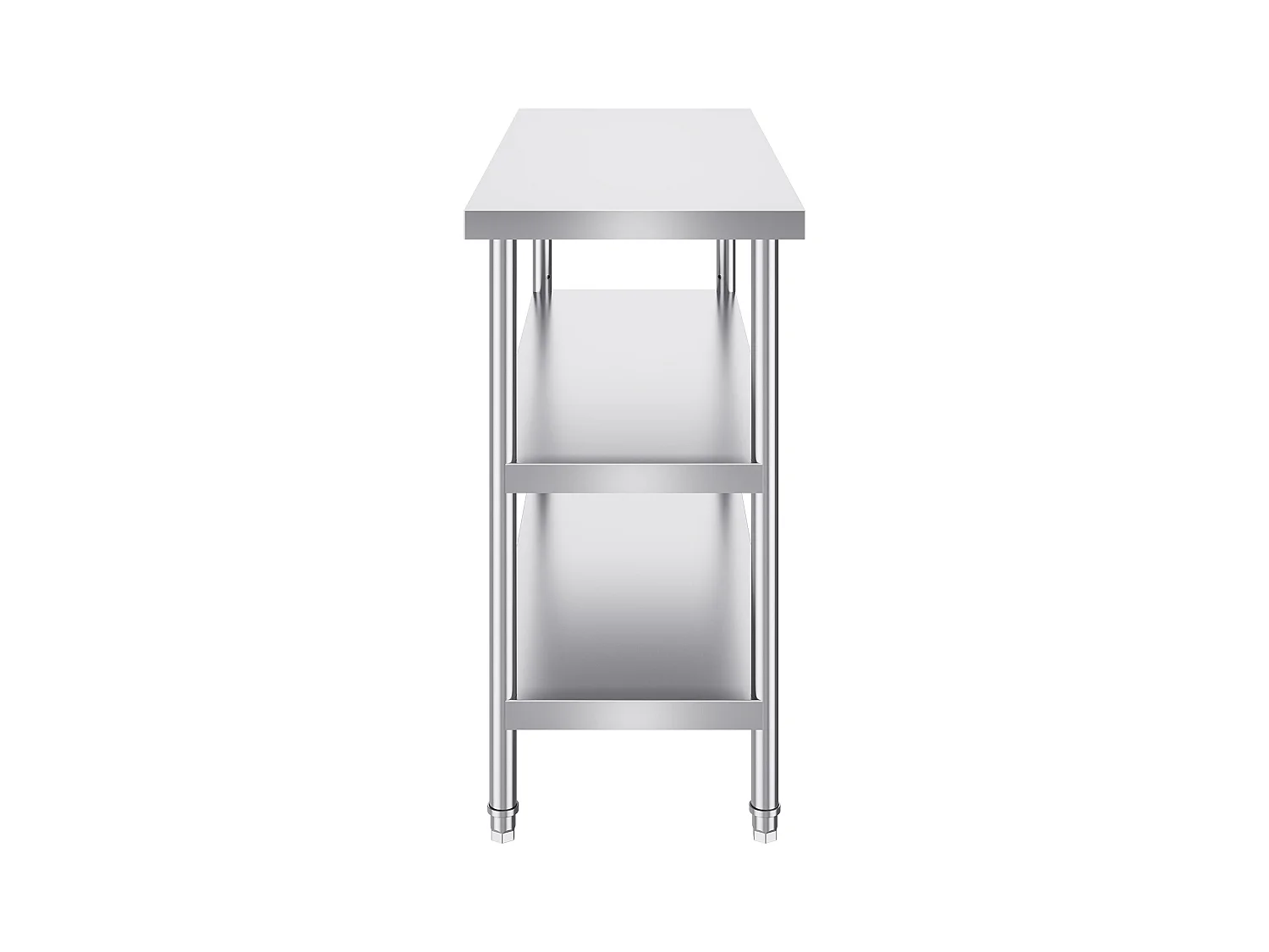 Table de Travail en Acier Inoxydable SucceBuy, 457 x 1219 x 864 mm, Table de Préparation pour Cuisine Commerciale