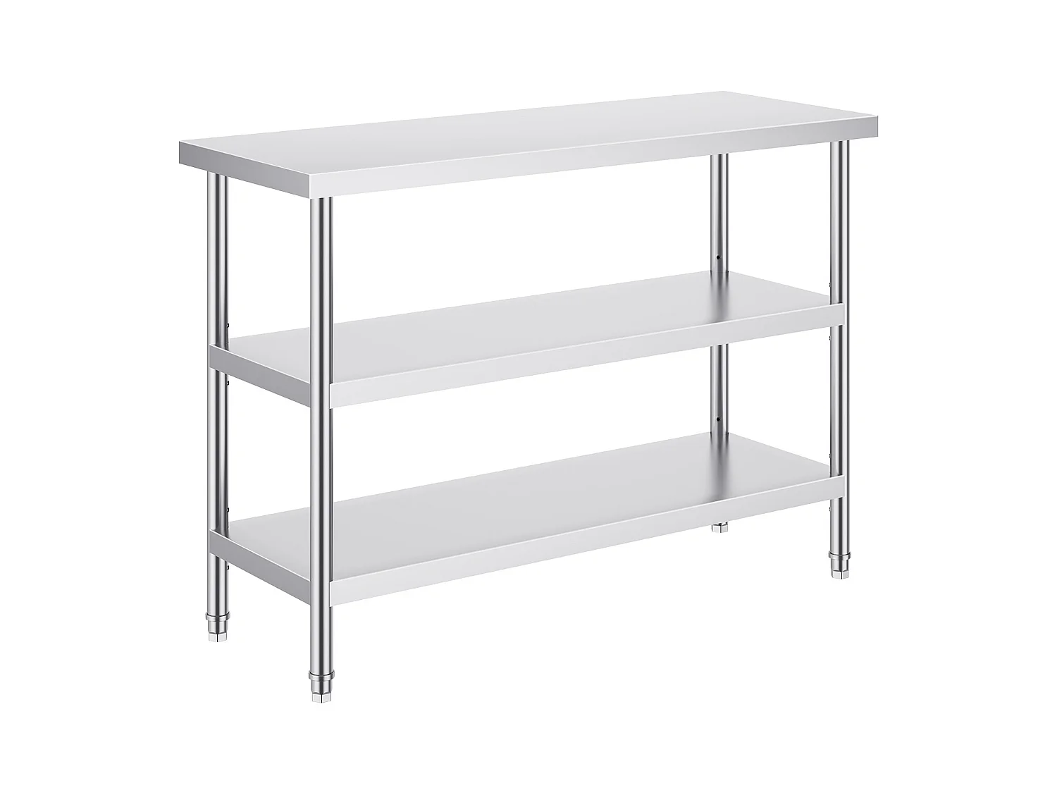 Table de Travail en Acier Inoxydable SucceBuy, 457 x 1219 x 864 mm, Table de Préparation pour Cuisine Commerciale