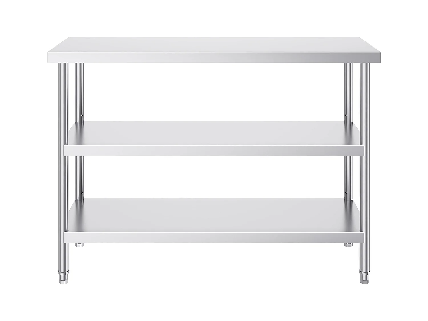 Table de Travail en Acier Inoxydable SucceBuy, 457 x 1219 x 864 mm, Table de Préparation pour Cuisine Commerciale