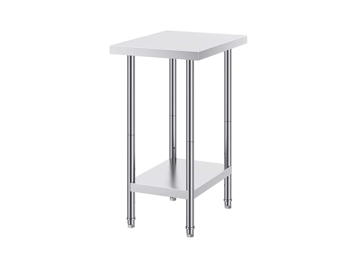Table de Travail en Acier Inoxydable SucceBuy, 61 x 45,7 x 86,4 cm, Poste de Travail Alimentaire Commercial