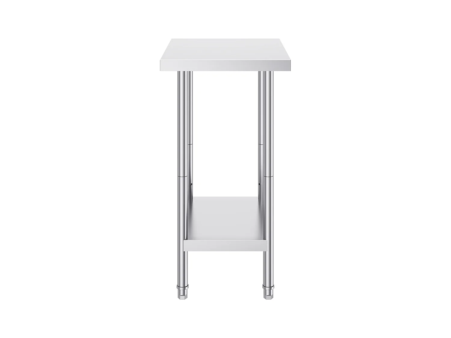 Table de Travail en Acier Inoxydable SucceBuy, 61 x 45,7 x 86,4 cm, Poste de Travail Alimentaire Commercial