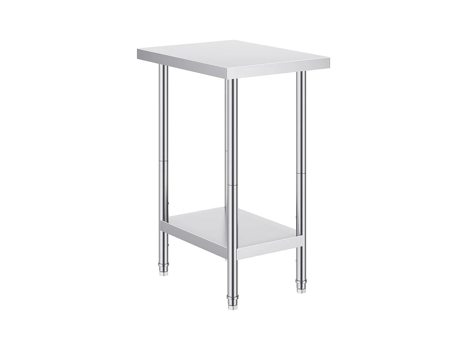Table de Travail en Acier Inoxydable SucceBuy, 61 x 45,7 x 86,4 cm, Poste de Travail Alimentaire Commercial