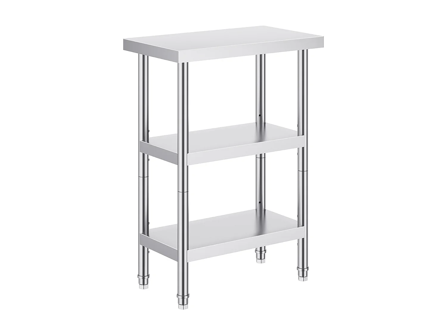 Table de Travail en Acier Inoxydable SucceBuy, 356 x 610 x 864 mm, Table de Préparation pour Cuisine Commerciale