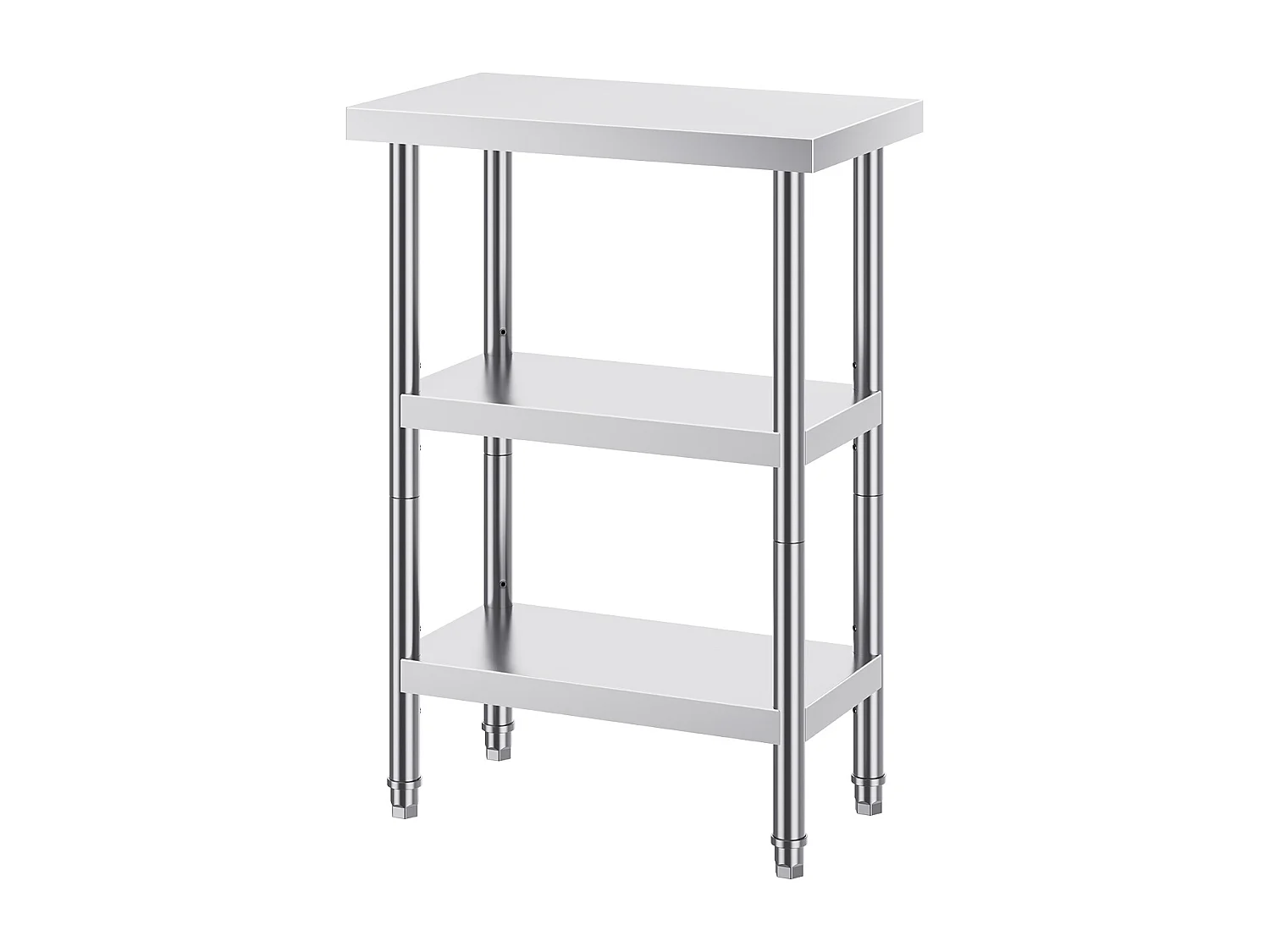 Table de Travail en Acier Inoxydable SucceBuy, 356 x 610 x 864 mm, Table de Préparation pour Cuisine Commerciale