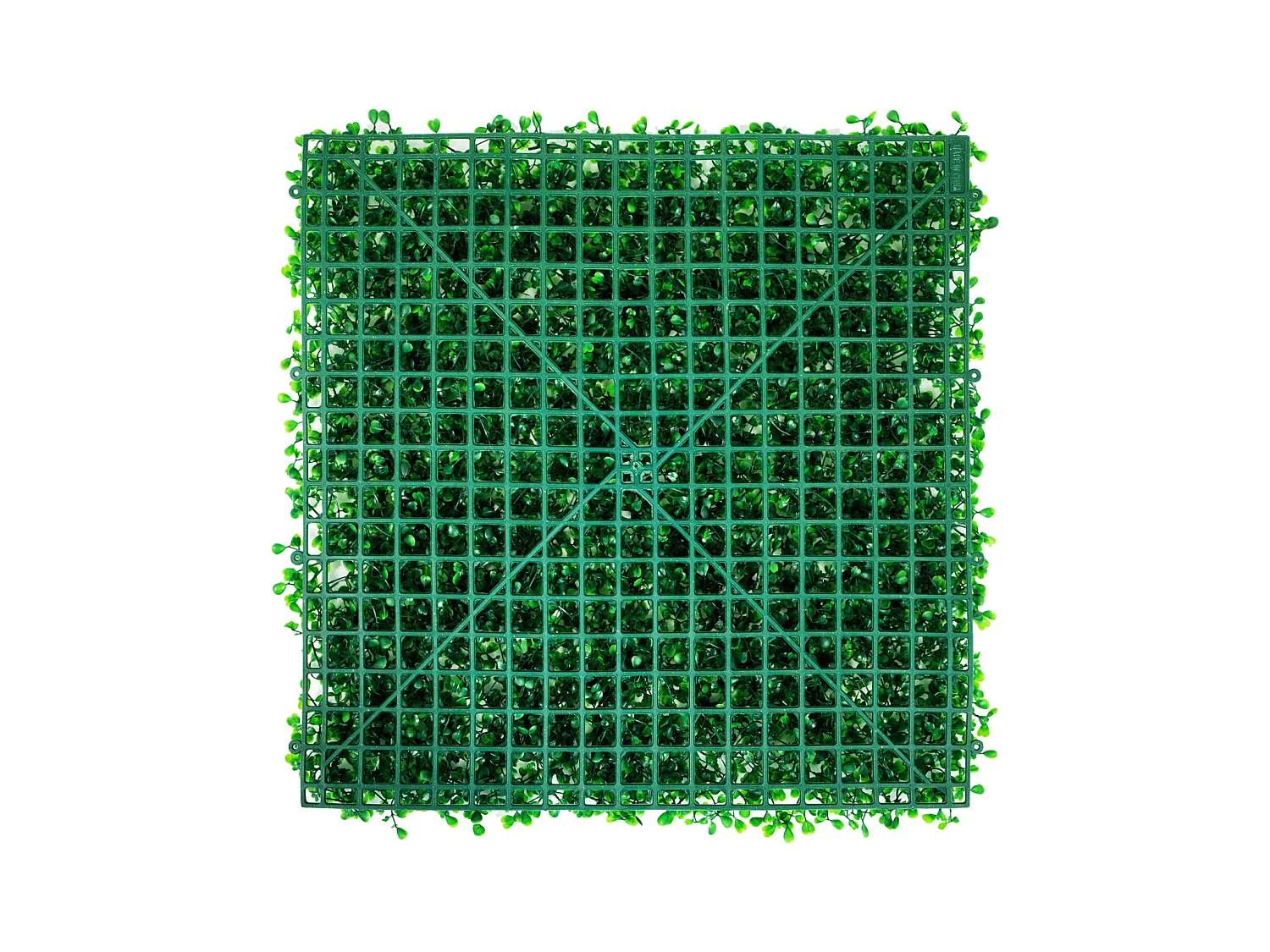 Parziali di Buxo Artificiale SucceBuy 24 Pezzi | Muro di Siepe UV 25.4 x 25.4 cm | Decoro di Classe Verde
