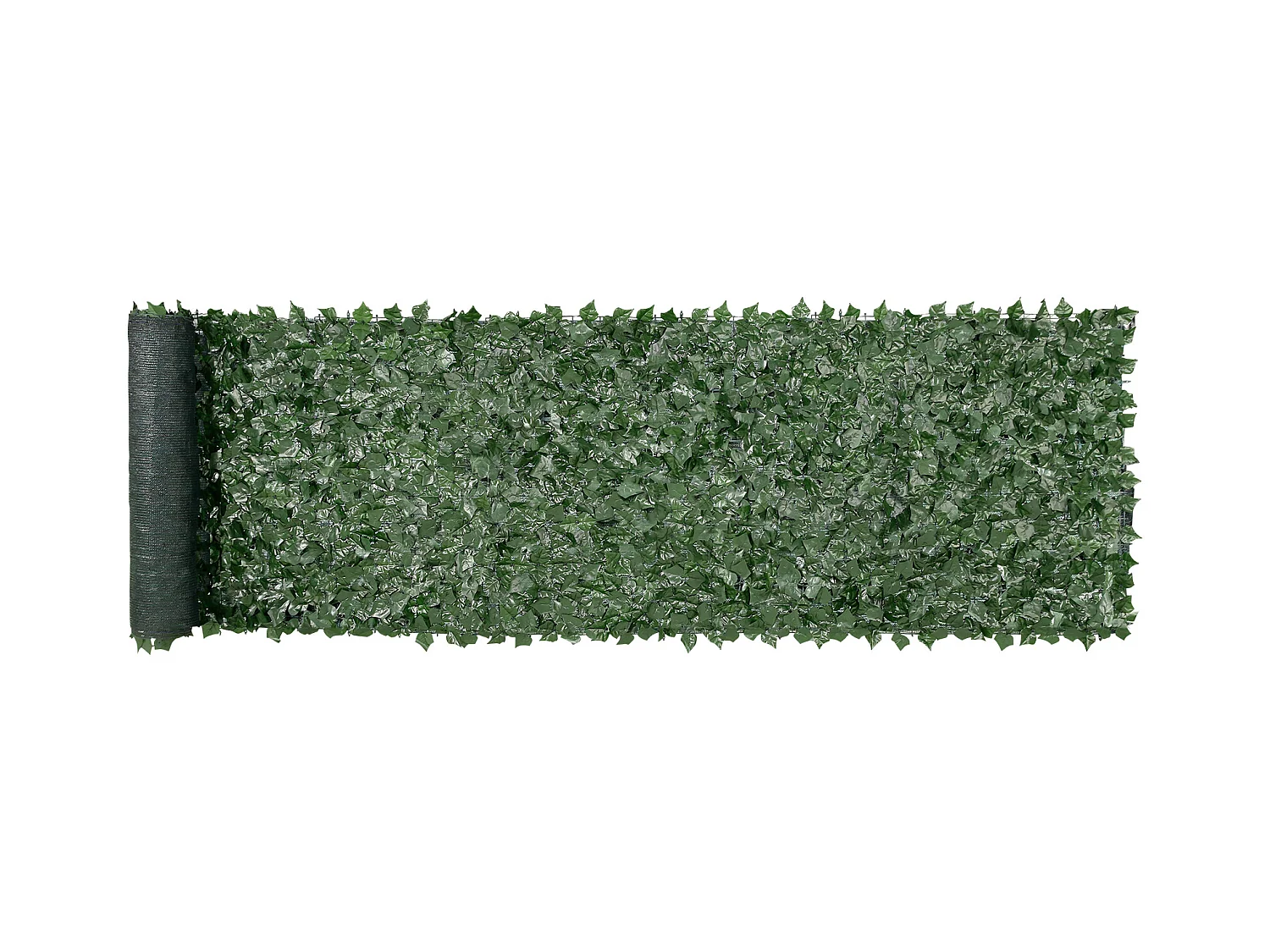 Kunstmatige Boxboompanelen SucceBuy 99x401 cm, Afsluiting met Kunstmatige Egelbladeren en Netwerk Ondersteuning