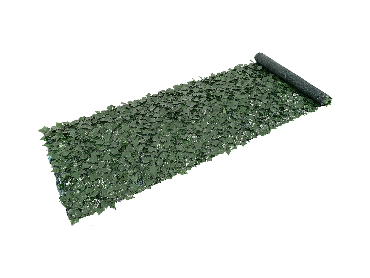 Kunstmatige Boxboompanelen SucceBuy 99x401 cm, Afsluiting met Kunstmatige Egelbladeren en Netwerk Ondersteuning