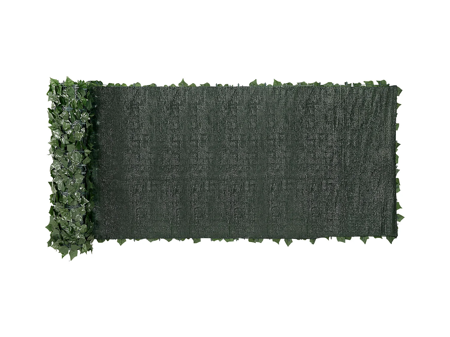 Künstliche Buchsbaumplatten SucceBuy 99x401 cm, Zaun mit künstlichen Efeublättern und Gewebe-Trägerstruktur