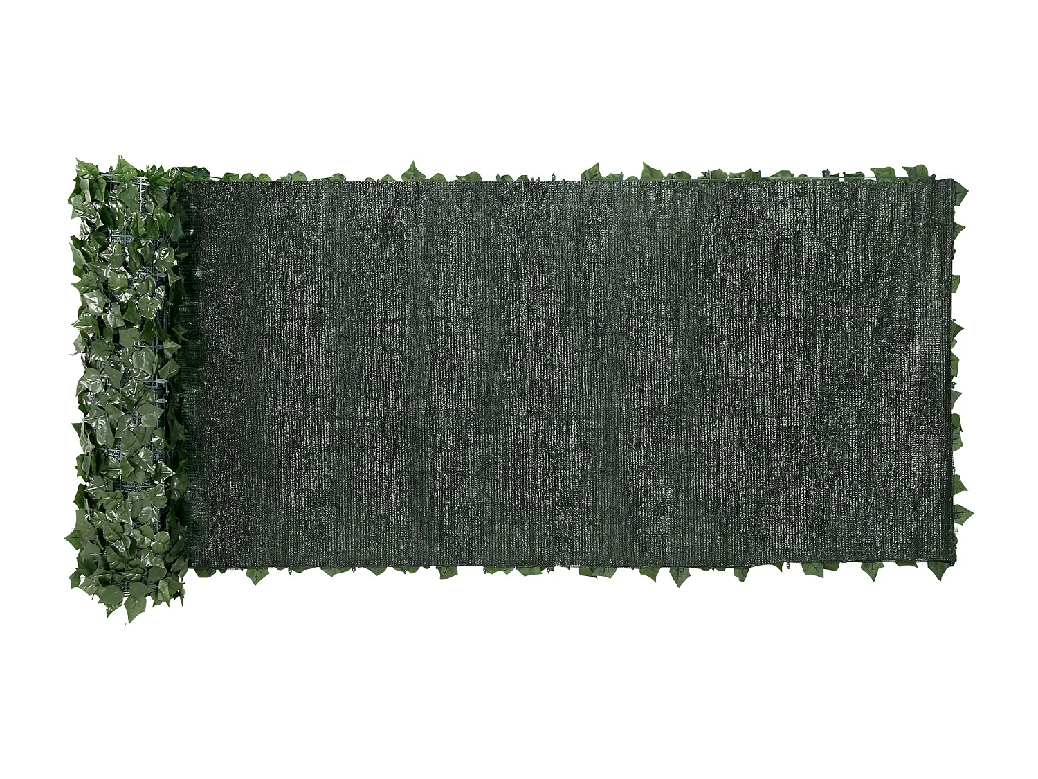 Panneaux de Buis Artificiels SucceBuy 99x401 cm, Clôture en Feuilles de Lierre Artificielles avec Support en Tissu Maillé