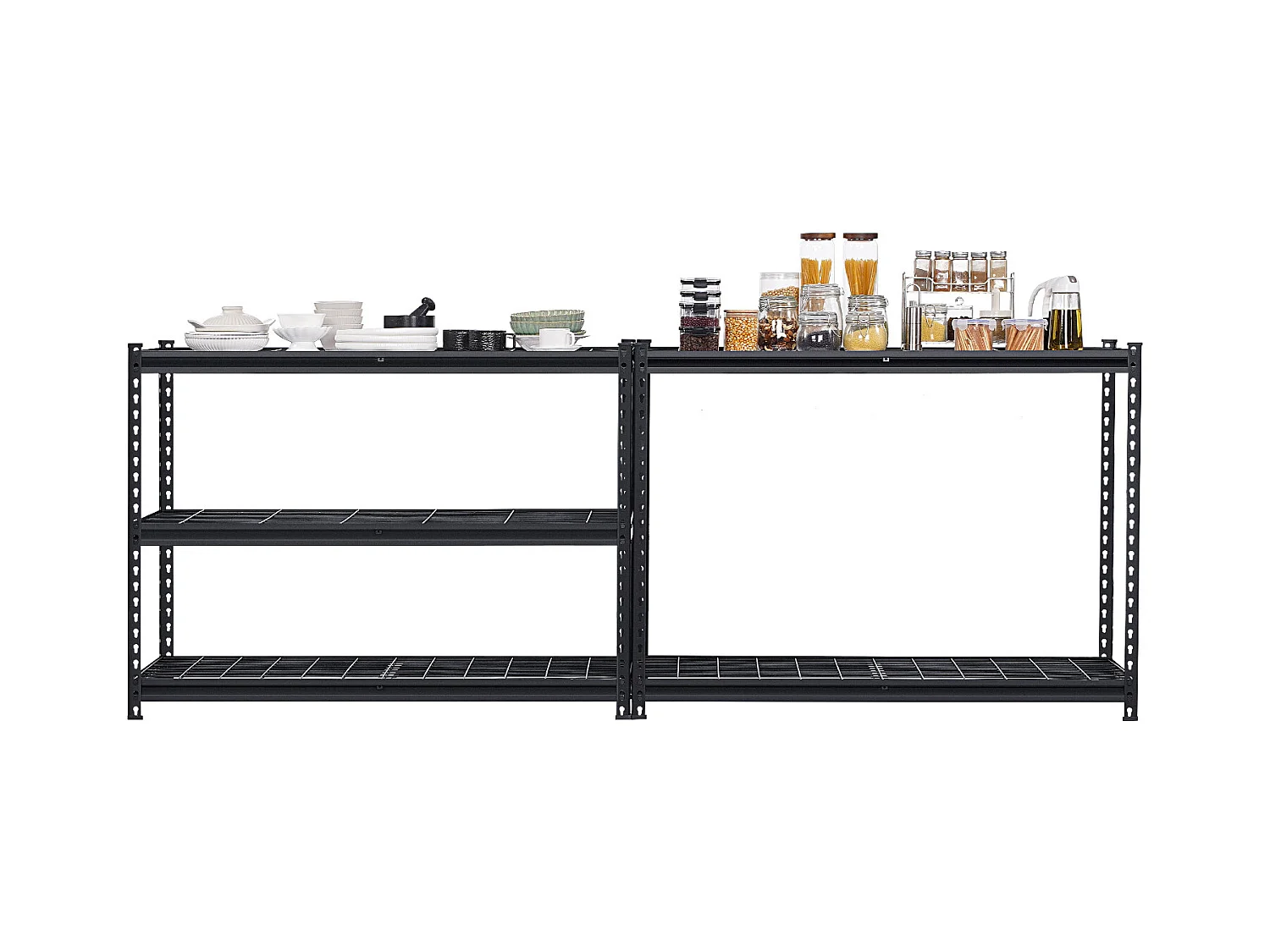 Étagères de Rangement SucceBuy, Étagère de Garage 5 Niveaux Réglable, Robuste 1361kg