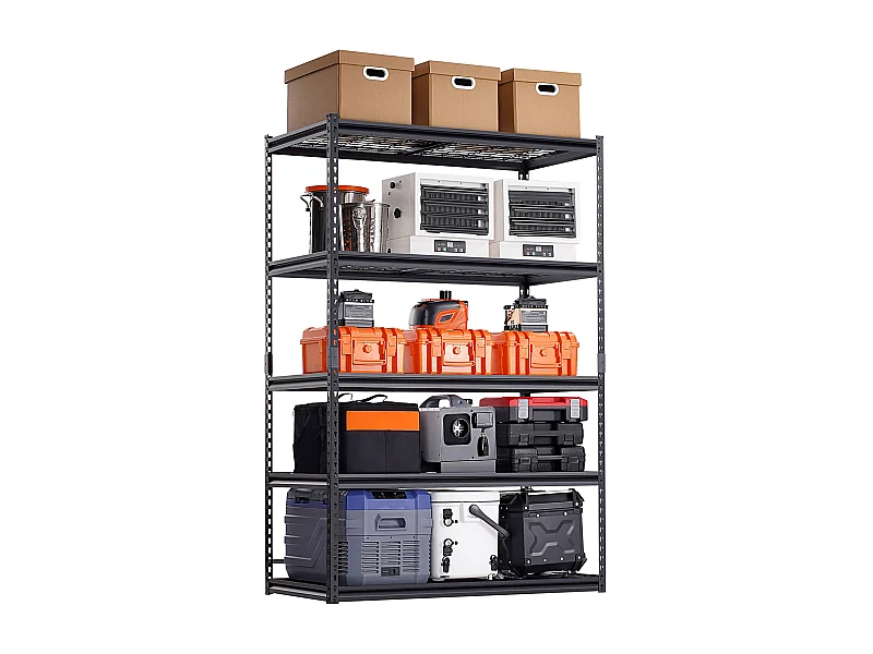 Estantes de Almacenamiento SucceBuy, Estante de Garaje 5 Niveles Ajustable, Robusto 1361kg