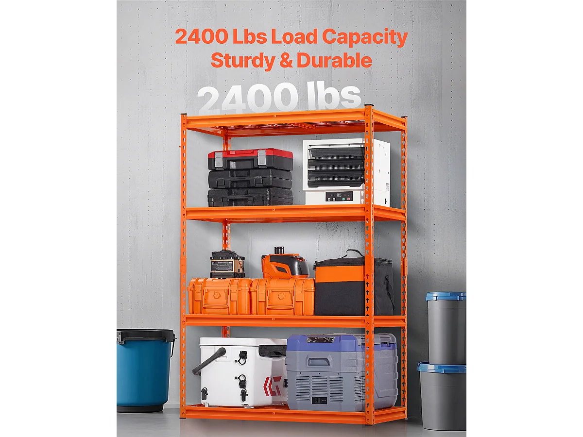 Scaffali di stoccaggio SucceBuy, Scaffale per Garage Regolabile su 4 Livelli, Robusto 1089kg