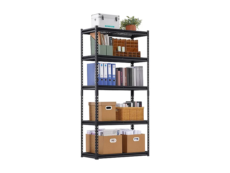 Étagères de Rangement SucceBuy, Étagère de Garage 5 Niveaux Réglable, Robuste 907kg