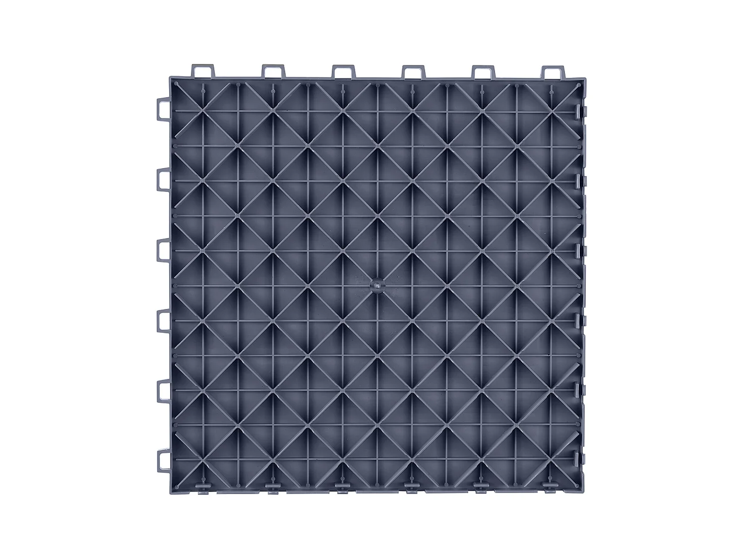 Dalles de Garage SucceBuy Lot de 50 Carreaux de Garage à Emboîter 30.48x30.48 CM Gris