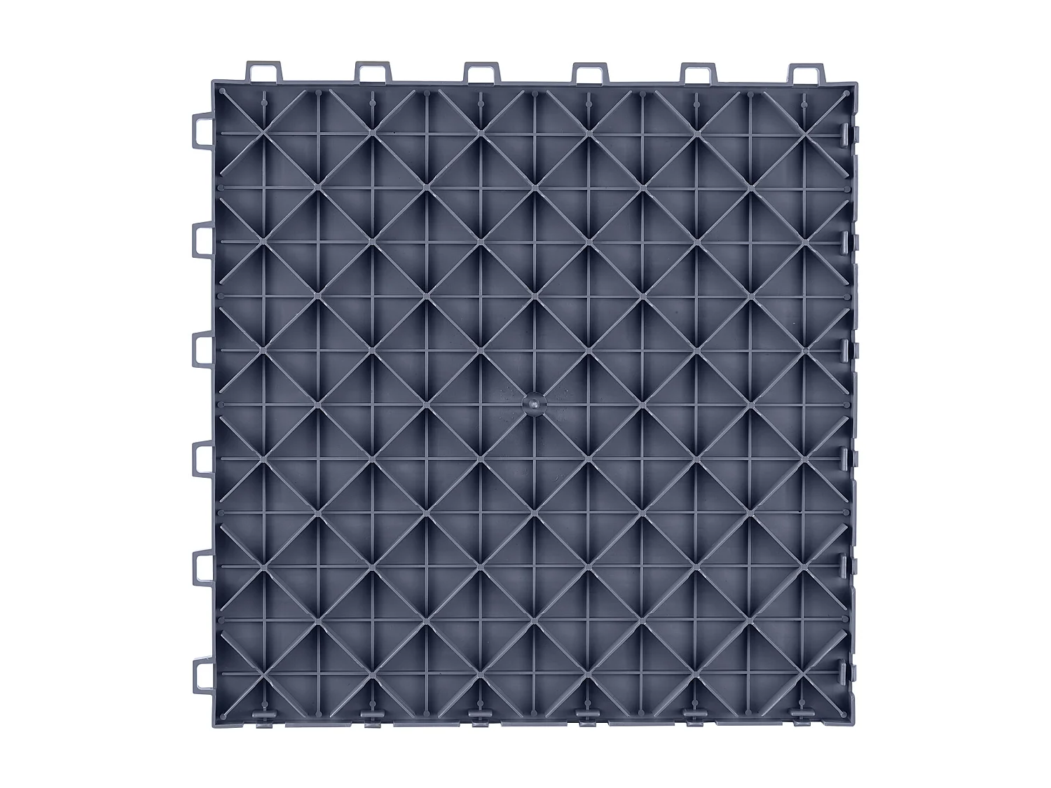 Dalles de Garage SucceBuy Lot de 50 Carreaux de Garage à Emboîter 30.48x30.48 CM Gris