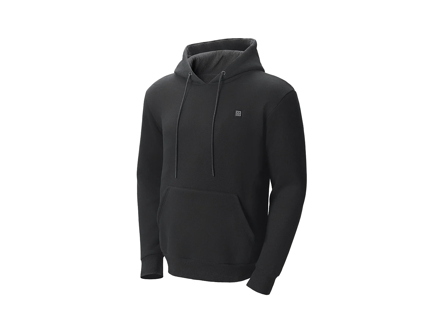 Sweat à Capuche Chauffant SucceBuy, 7,4 V, Sweat-Shirt Électrique Unisexe, 5 Zones de Chauffage, Taille M, Noir