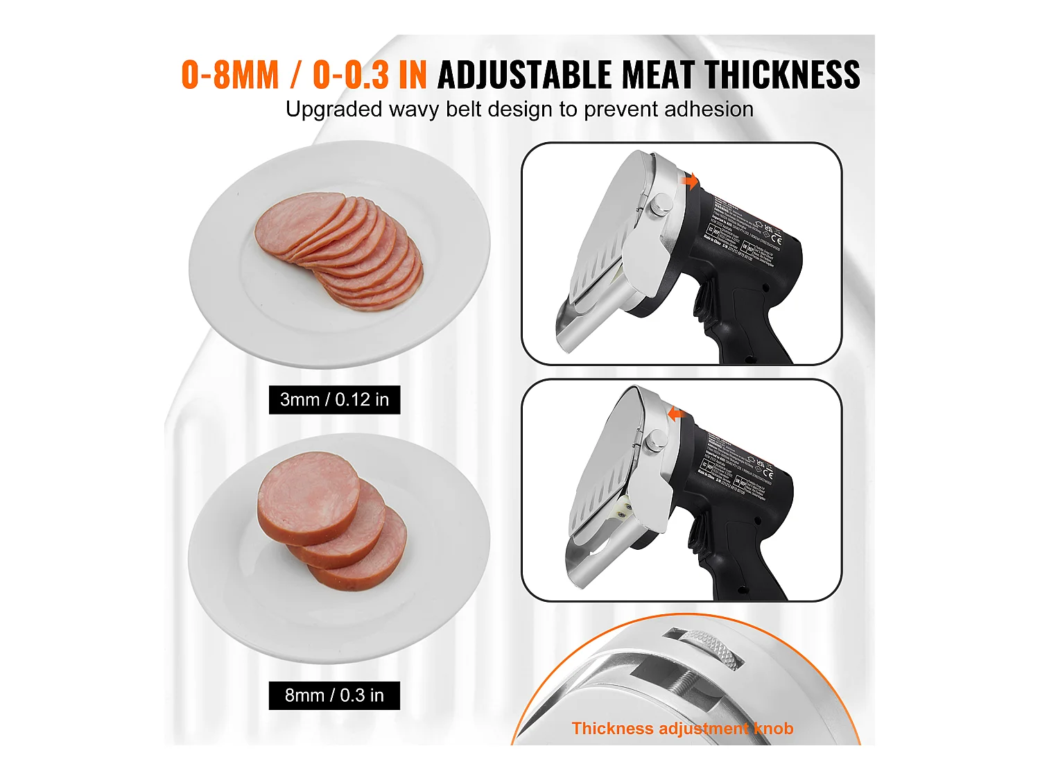 Elektrisch Shawarma Mes SucceBuy, Turkse Doner Kebab Snijder, 80 W Draadloos, Turks Professioneel, Gyro Snijder van RVS, 2 Bladen