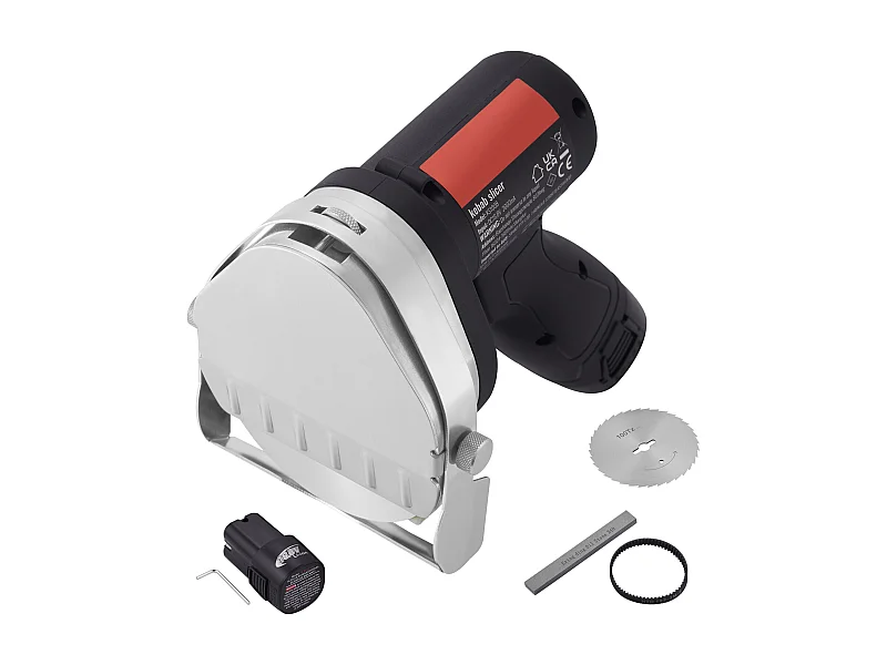 Coltello Shawarma Elettrico SucceBuy, Taglia Kebab Turco Doner, 80 W Senza Fili, Turco Professionale, Taglio Giroscopico in Acciaio Inossidabile, 2 Lame