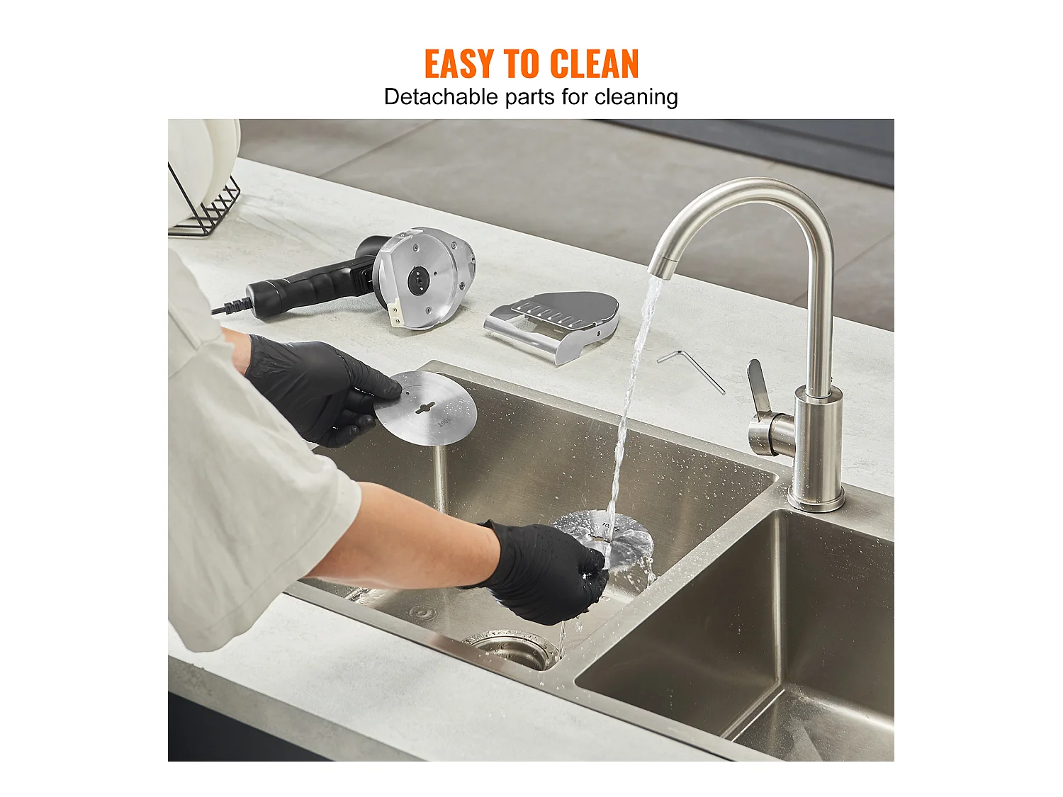 Cuchillo Shawarma Eléctrico SucceBuy, Cortadora Giratoria de Acero Inoxidable, 2 Cuchillas, Grosor Ajustable de 0 a 8 mm, para Rebanar Doner Kebab Comercial